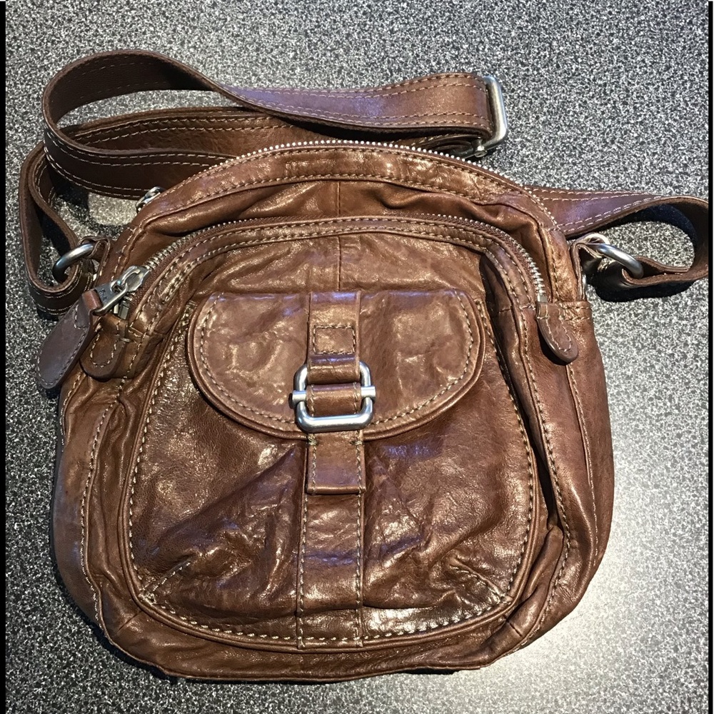 Fossil Leather Handbag